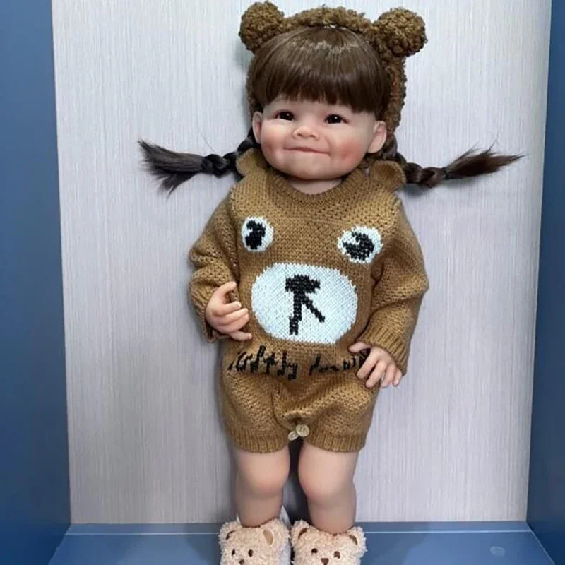 55CM Raya Full Body Lifelike Soft Silicone Vinyl Reborn Toddler Bebe Girl Doll which can stand with Almost Straight Legs
55CM Raya Full Body Lifelike Soft Silicone Vinyl Reborn Toddler Bebe Girl Doll which can stand with Almost Straight Legs