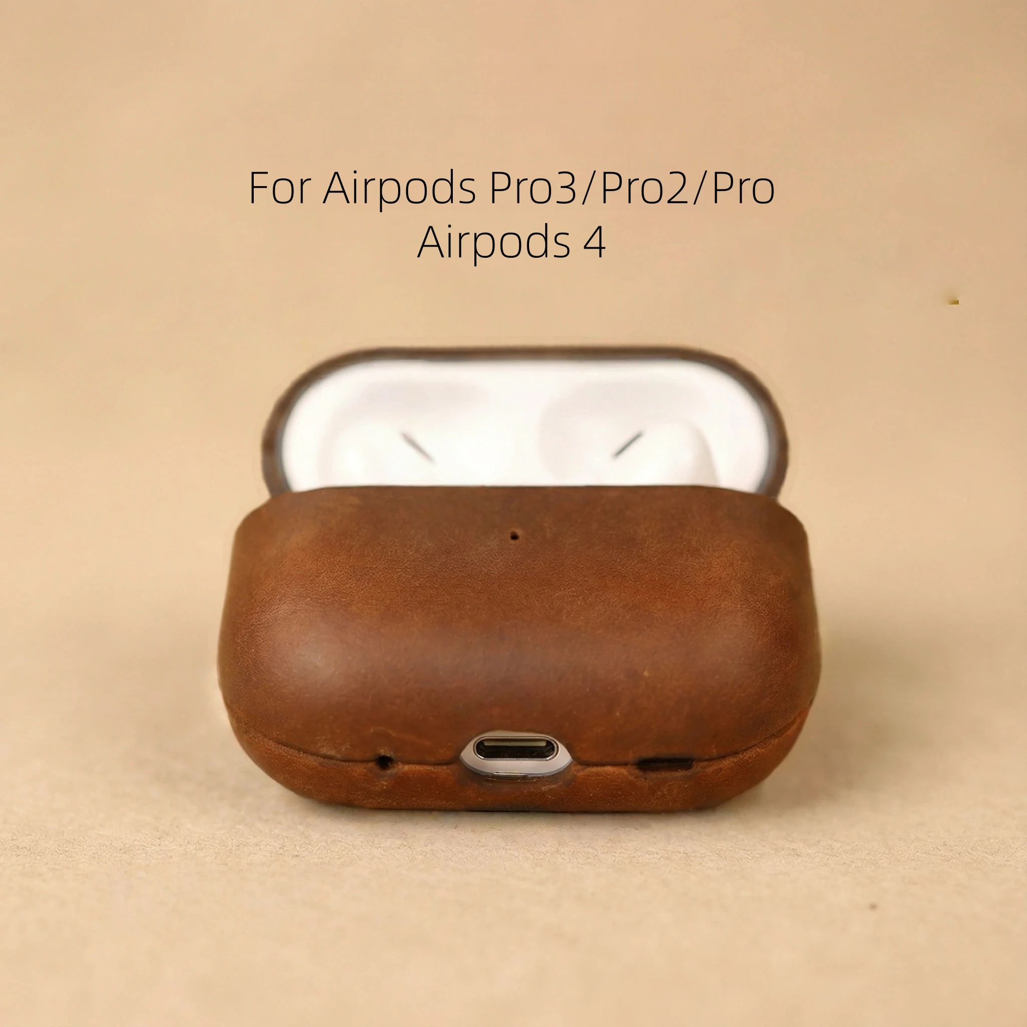 Case for AirPods Pro 3 / Pro 2 / Pro / AirPods 4 Genuine Crazy Horse Leather Earbuds Case Vintage Style Durable Protective Cove
Case for AirPods Pro 3 / Pro 2 / Pro / AirPods 4 Genuine Crazy Horse Leather Earbuds Case Vintage Style Durable Protective Cove