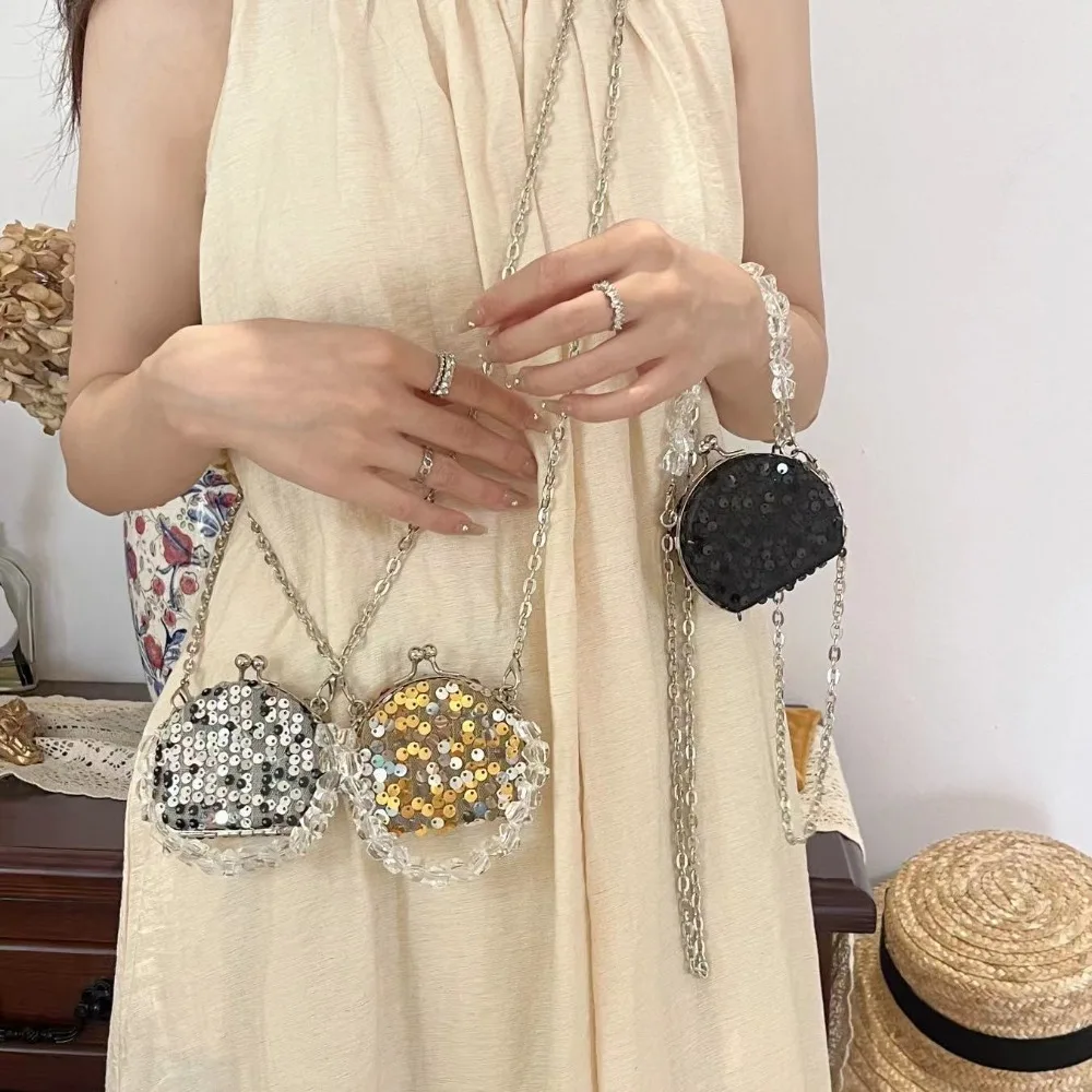 Casual Shiny Evening Banquet Bag with Mirror Luxury Sequin Bling Shoulder Bag Chain Small Purse Lipstick Storage Bag Women
Casual Shiny Evening Banquet Bag with Mirror Luxury Sequin Bling Shoulder Bag Chain Small Purse Lipstick Storage Bag Women