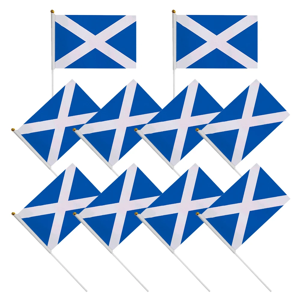 10 Pcs Waving Flags Scottish Decorations British Celebration Banner Sticks Durable Party Sports Miniature Flags
10 Pcs Waving Flags Scottish Decorations British Celebration Banner Sticks Durable Party Sports Miniature Flags
