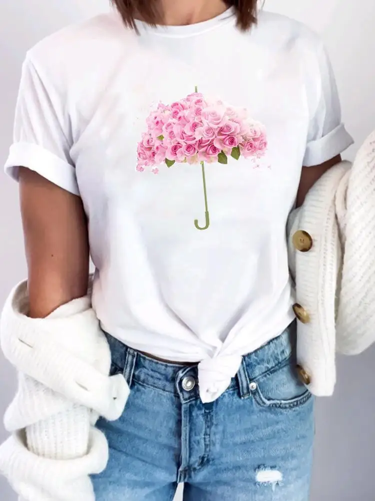 Casual Graphic Clothing Summer Women Clothes T-shirts Fashion Printed Short Sleeve Tee T Female Flower Love Valentine Trend
Casual Graphic Clothing Summer Women Clothes T-shirts Fashion Printed Short Sleeve Tee T Female Flower Love Valentine Trend