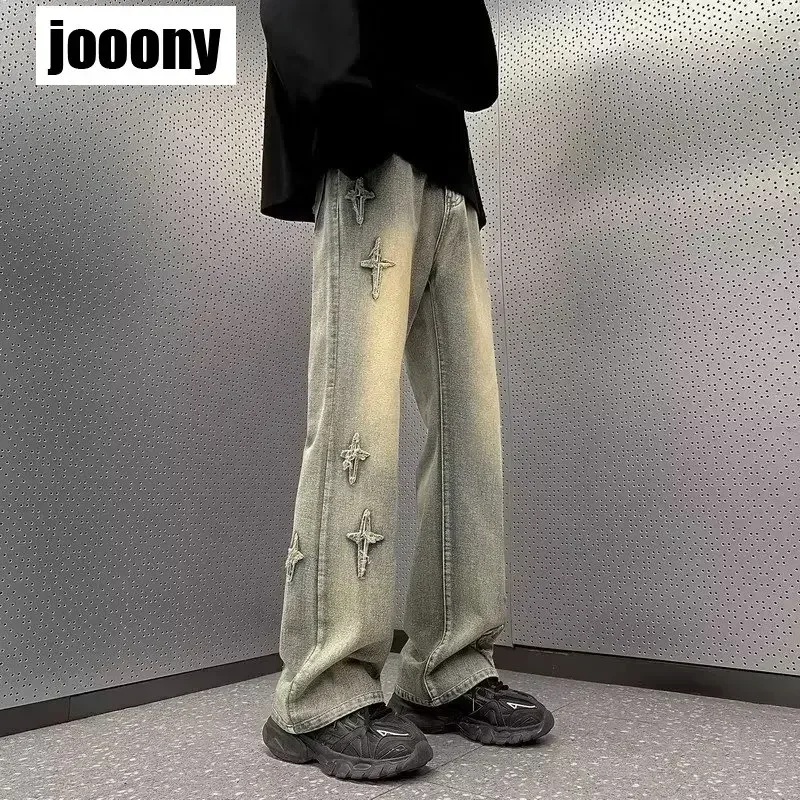Jeans Loose Wide Leg Pants Harajuku Versatile Star Graphic Goth Pantalones Streetwear Hip-pop Personalized Retro Wash Distressed
Jeans Loose Wide Leg Pants Harajuku Versatile Star Graphic Goth Pantalones Streetwear Hip-pop Personalized Retro Wash Distressed