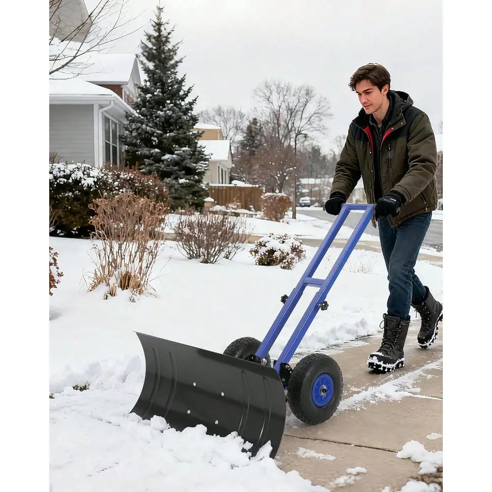 Snow Shovel With 29Inch Blade And Adjustable Handle,HeavyDuty Steel Shoveling Tool For Ice Removal,Snow Pusher Shovel For Drive
Snow Shovel With 29Inch Blade And Adjustable Handle,HeavyDuty Steel Shoveling Tool For Ice Removal,Snow Pusher Shovel For Drive