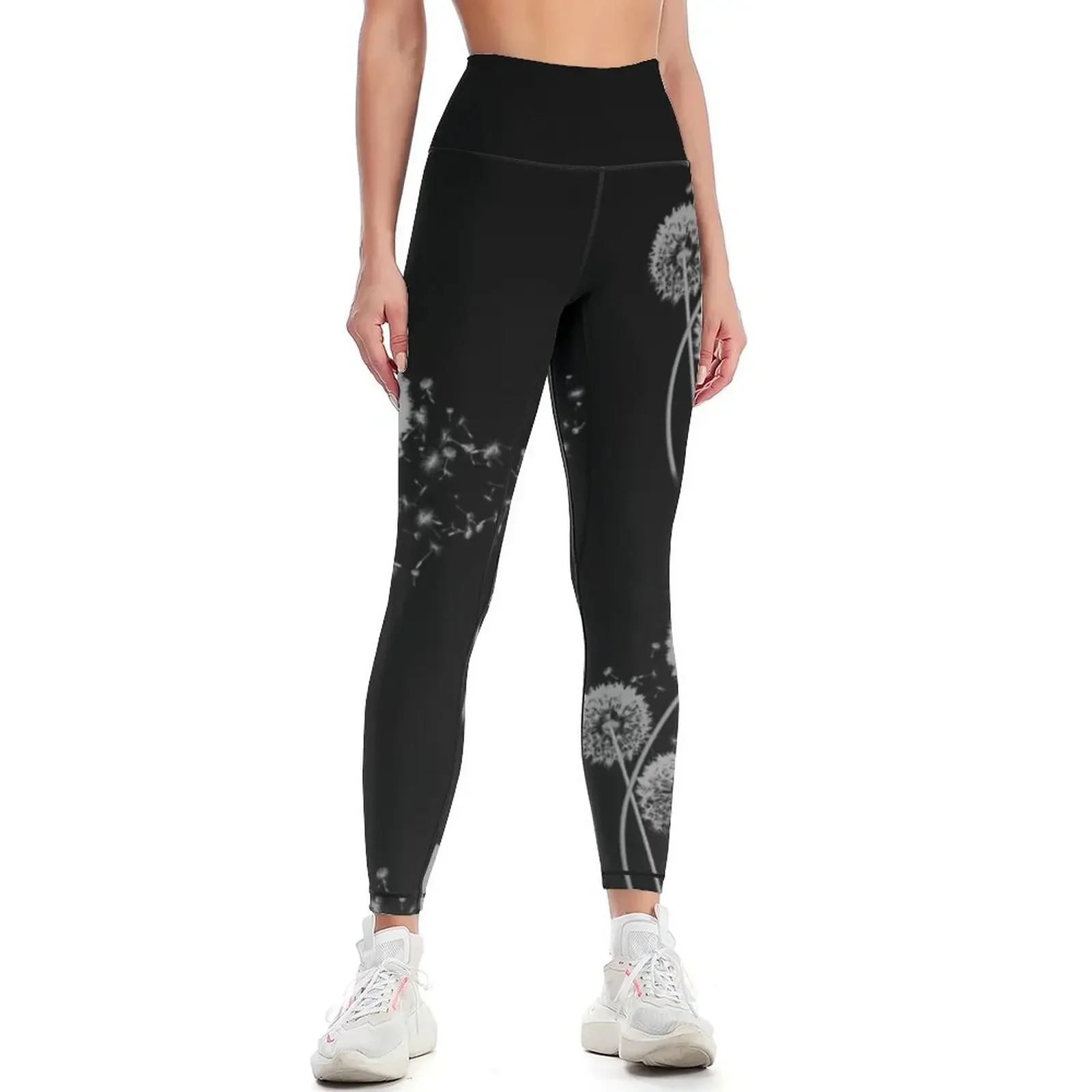 Dandelion Wishes on Black Leggings gym clothing push up fitness legging push up Women's fitness Womens Leggings 
Dandelion Wishes on Black Leggings gym clothing push up fitness legging push up Women's fitness Womens Leggings