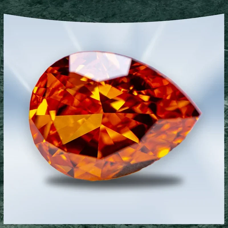 Cubic Zirconia Crushed Ice Cut No Certificate Pear Shape Orange Color Charms Beads for Jewelry Making Earrings Pendant Materials
Cubic Zirconia Crushed Ice Cut No Certificate Pear Shape Orange Color Charms Beads for Jewelry Making Earrings Pendant Materials