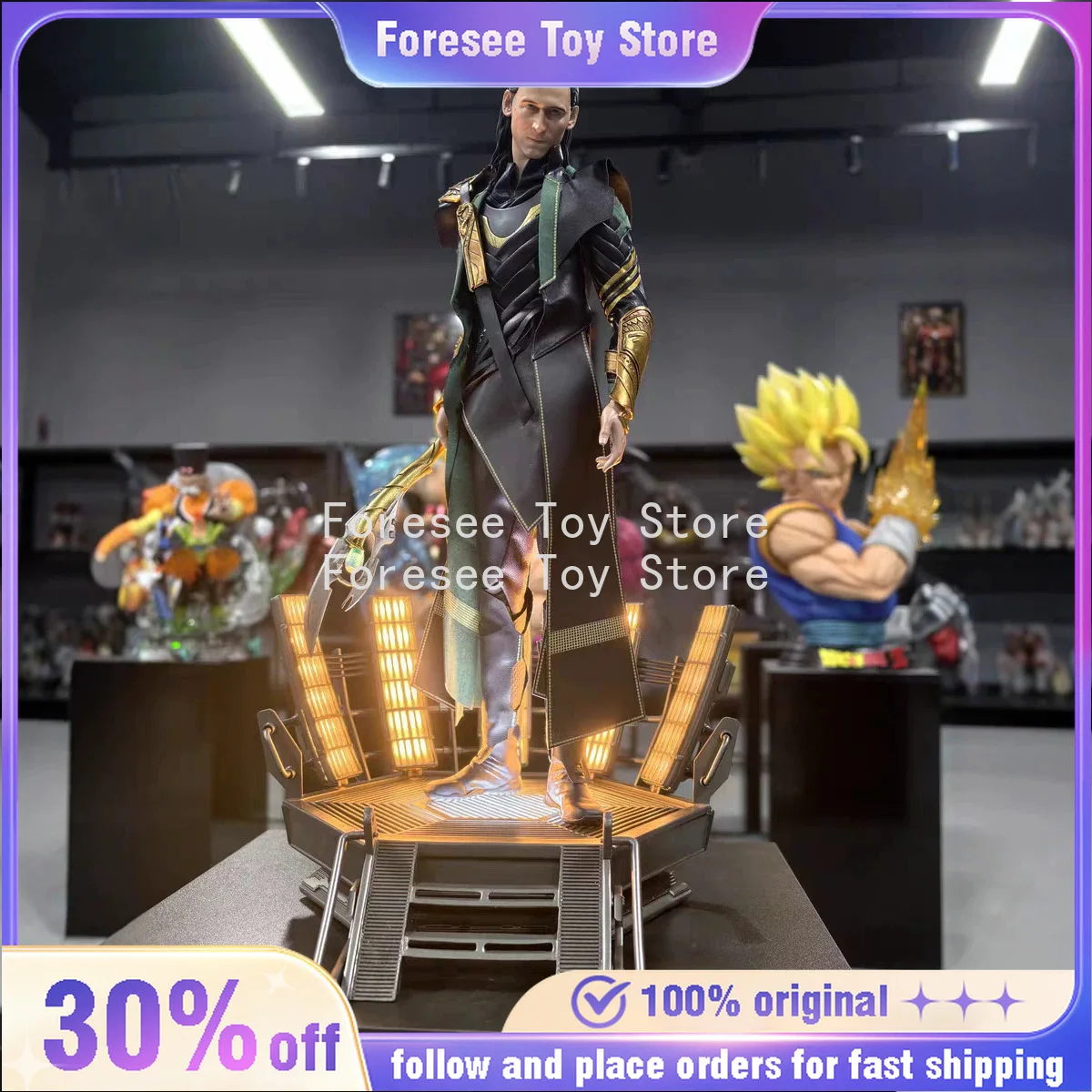 Marvel Loki 1:4 Statue 60CM Genuine Leather & Resin Mixed Media Figure with Metal Parts Personalized Birthday Gifts
Marvel Loki 1:4 Statue 60CM Genuine Leather & Resin Mixed Media Figure with Metal Parts Personalized Birthday Gifts