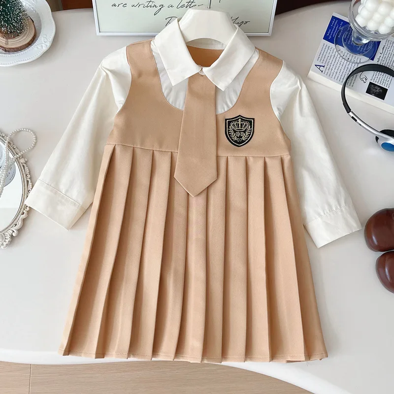 Spring 2025 School Style Girls Dress Preppy Outfit 2-11Y Pleated Long Sleeve Dresses Look Fashionable Toddler Dress Kids Fashion
Spring 2025 School Style Girls Dress Preppy Outfit 2-11Y Pleated Long Sleeve Dresses Look Fashionable Toddler Dress Kids Fashion