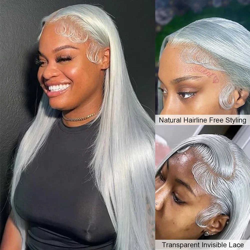 Grey Lace Front Wigs Human Hair 180% Density Human Hair Wigs Pre Plucked with Baby Hair for Black Women Colored Remy Hair Wigs
Grey Lace Front Wigs Human Hair 180% Density Human Hair Wigs Pre Plucked with Baby Hair for Black Women Colored Remy Hair Wigs
