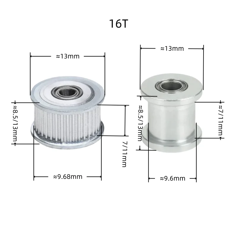 GT2 Idler Pulley Double Bearing16/22/25/30/32/35/36Teeth Bore3/4/5/6/7/8mm Belt Width 6/10mm Synchronous Wheel Pulleys Aluminum
GT2 Idler Pulley Double Bearing16/22/25/30/32/35/36Teeth Bore3/4/5/6/7/8mm Belt Width 6/10mm Synchronous Wheel Pulleys Aluminum