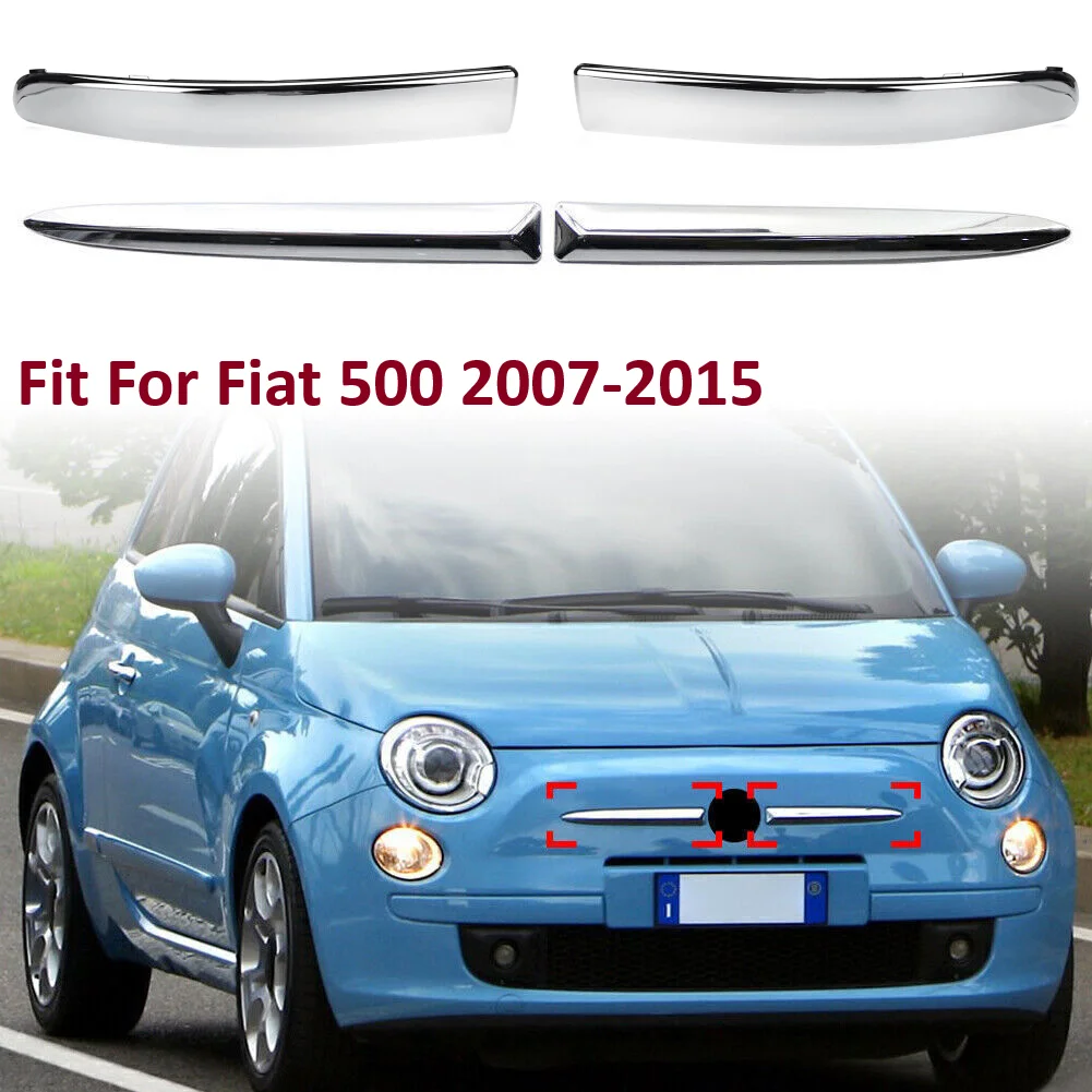 735455056 735455057 For Fiat 500 2007-2015 2PCS Car Front Bumper Upper Lower Trim Moulding Chrome Plating Silver Strip
735455056 735455057 For Fiat 500 2007-2015 2PCS Car Front Bumper Upper Lower Trim Moulding Chrome Plating Silver Strip