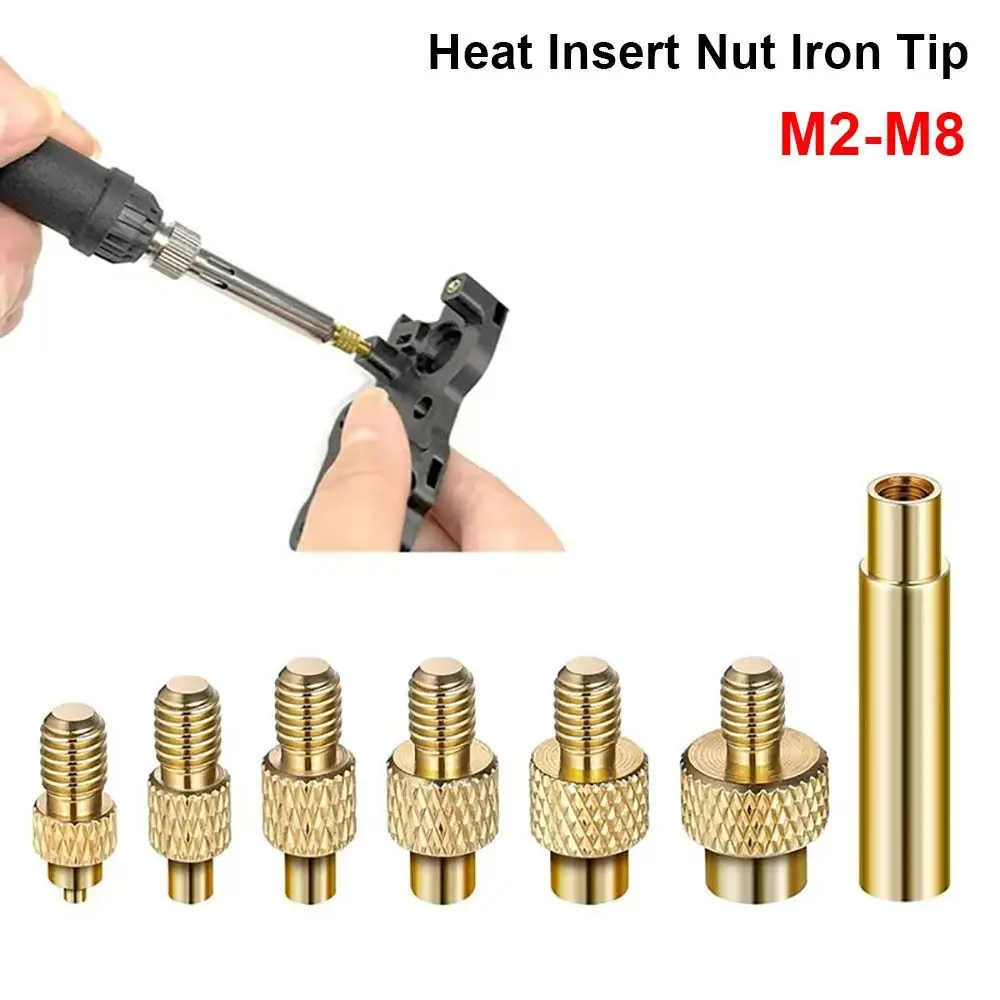 1Set Universal 936 T12 Soldering Iron Tip Brass with Adapter Heat Insert Nut Tip Hot Nut M2-M8 Internal/External Thread Head
1Set Universal 936 T12 Soldering Iron Tip Brass with Adapter Heat Insert Nut Tip Hot Nut M2-M8 Internal/External Thread Head