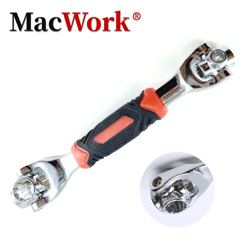 10 inch Universal Wrench with 360 Degree Rotation Multifunctional Hexagonal Socket for Car Repair Combination Spanner Hand Tools
10 inch Universal Wrench with 360 Degree Rotation Multifunctional Hexagonal Socket for Car Repair Combination Spanner Hand Tools