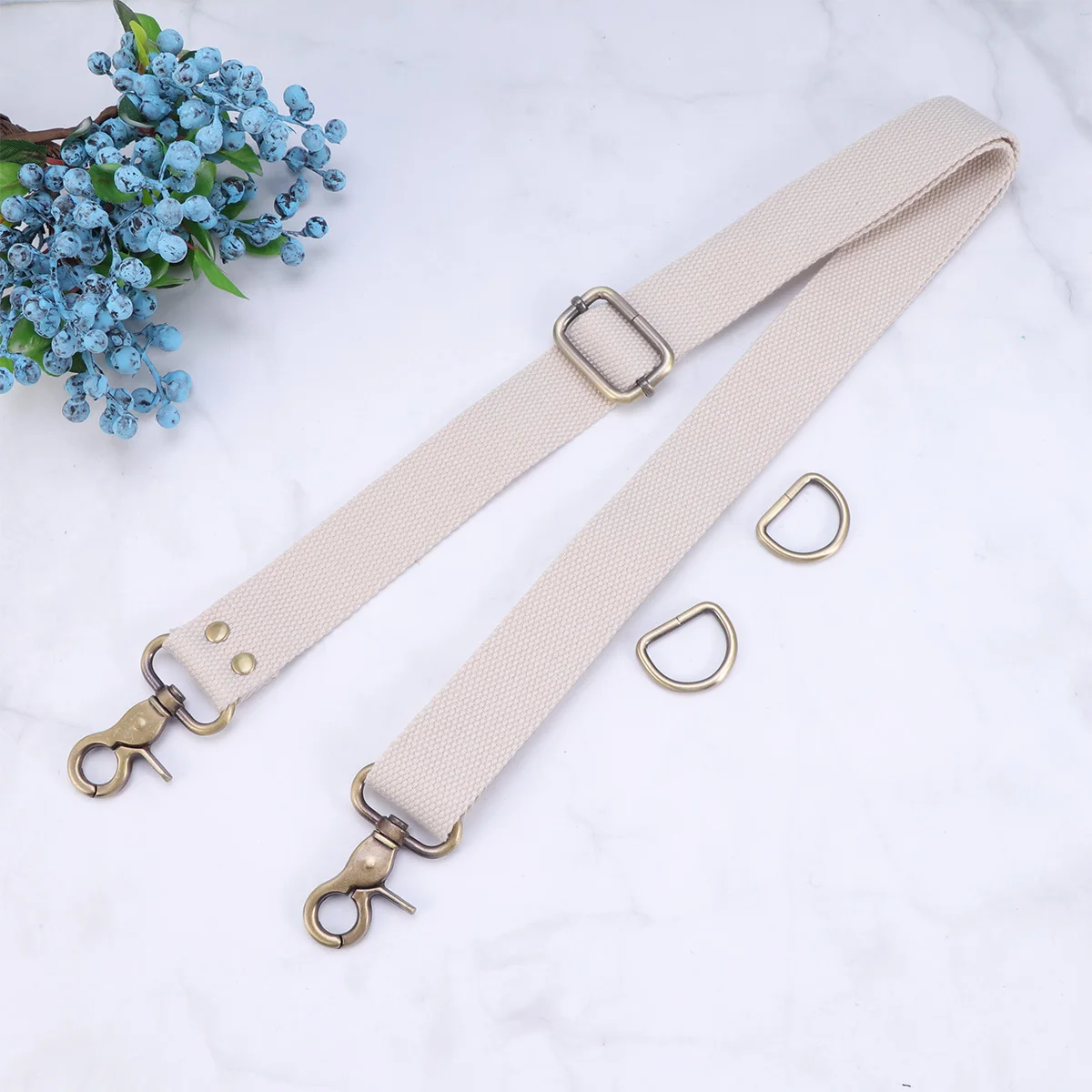 1pc Adjustable Cotton Webbing Strap 3.2Cm Wide Shoulder Crossbody Bag Replacement Strap With Metal Clip Beige Canvas Accessory
1pc Adjustable Cotton Webbing Strap 3.2Cm Wide Shoulder Crossbody Bag Replacement Strap With Metal Clip Beige Canvas Accessory