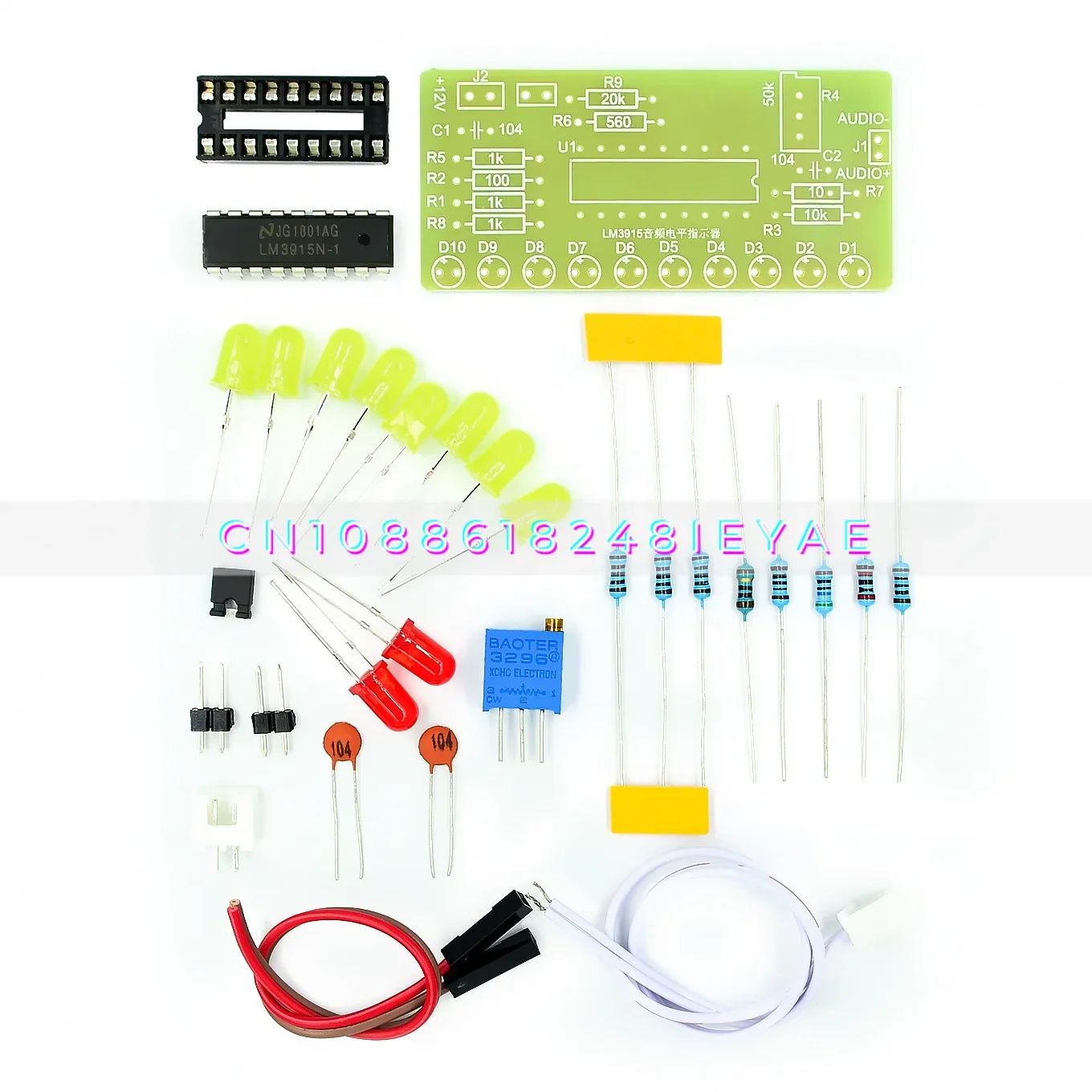 LM3915 Комплект обучения сварке, 10-сегментный индикатор уровня звука, комплект индикаторов уровня/запчасти
LM3915 Комплект обучения сварке, 10-сегментный индикатор уровня звука, комплект индикаторов уровня/запчасти