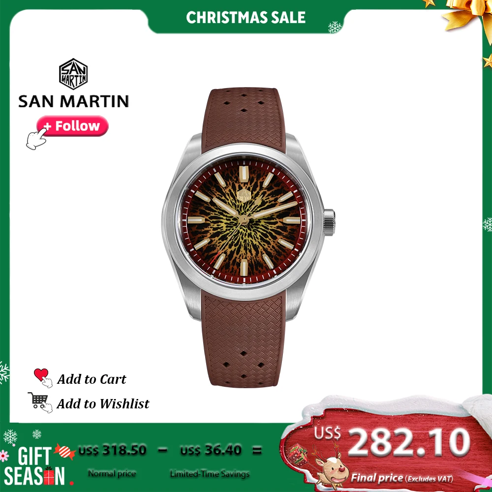 San Martin Original Design 39mm SN0144 Automatic Watch Miyota 90S5 Luxury Mechanical Mens Dress Timepiece with JianZhan Dial
San Martin Original Design 39mm SN0144 Automatic Watch Miyota 90S5 Luxury Mechanical Mens Dress Timepiece with JianZhan Dial