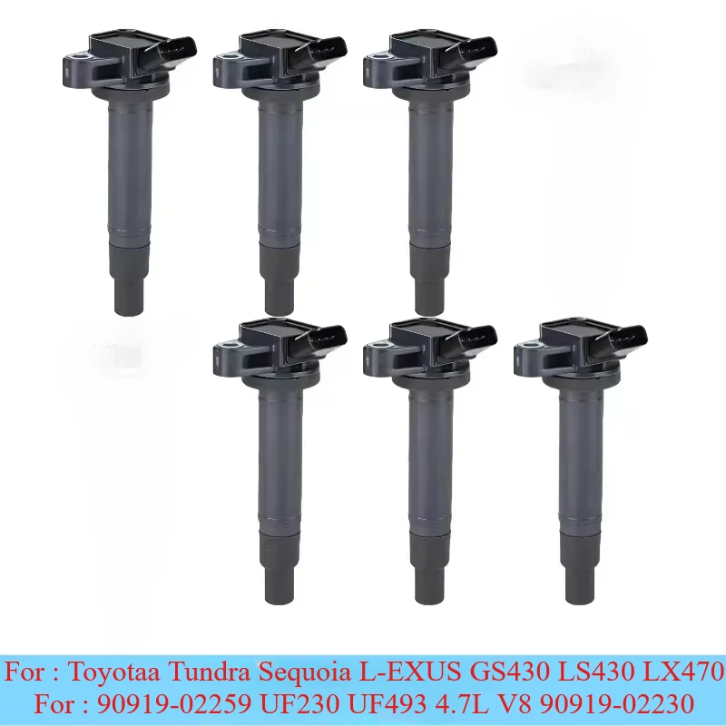 Набор из 6 катушек зажигания 90919-02230 673-1303 для Toyota Tundra Sequoia L-EXUS GS430 LS430 LX470 90919-02259 UF230 UF493 4.7LV8
Набор из 6 катушек зажигания 90919-02230 673-1303 для Toyota Tundra Sequoia L-EXUS GS430 LS430 LX470 90919-02259 UF230 UF493 4.7LV8