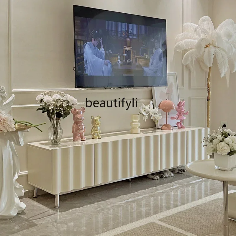 NEW Wave TV cabinet French cream style, simple coffee table combination floor locker
NEW Wave TV cabinet French cream style, simple coffee table combination floor locker