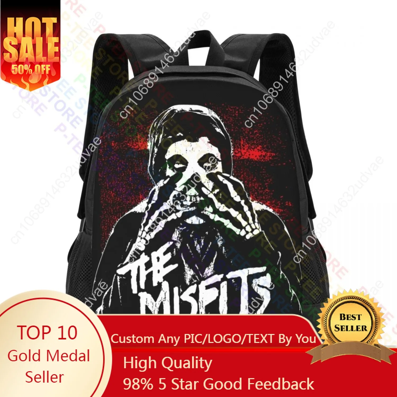 Misfits Static Age Crimson Ghost Hardcore Punk portable beach large capacity bathroom bag Samh backpack
Misfits Static Age Crimson Ghost Hardcore Punk portable beach large capacity bathroom bag Samh backpack
