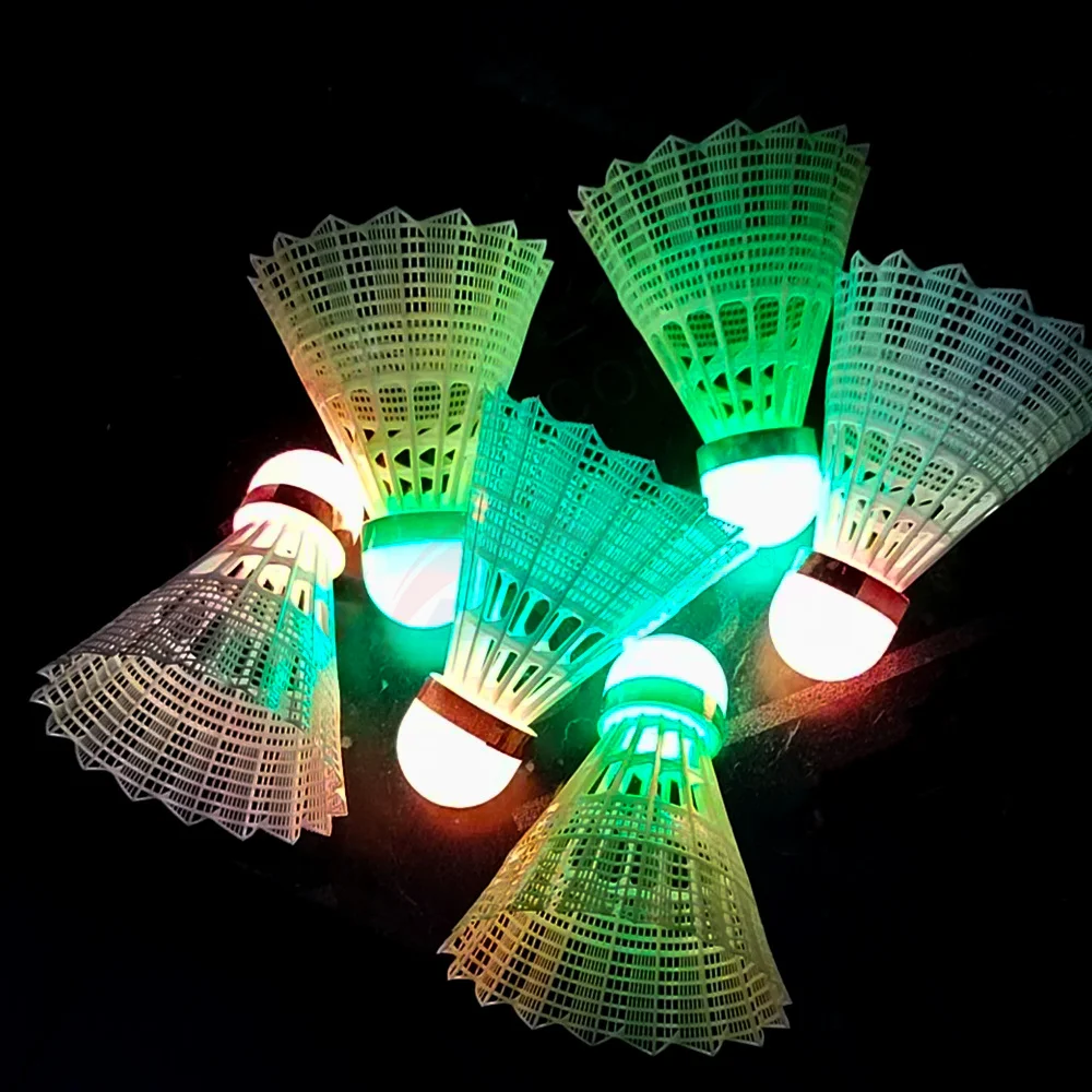 Colorful luminous badminton shuttlecocks, premium duck goose feather craftsmanship, 74/79 speed cork base, durable for tournamen
Colorful luminous badminton shuttlecocks, premium duck goose feather craftsmanship, 74/79 speed cork base, durable for tournamen