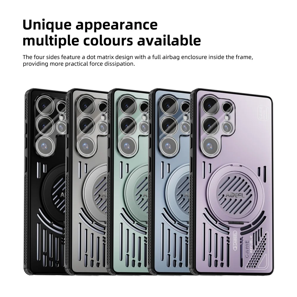 Advanced Aluminum Alloy Heat Dissipation Phone Case for Samsung Galaxy S26 Ultra S25 Edge Plus Rotating Magnetic Bracket Shell
Advanced Aluminum Alloy Heat Dissipation Phone Case for Samsung Galaxy S26 Ultra S25 Edge Plus Rotating Magnetic Bracket Shell