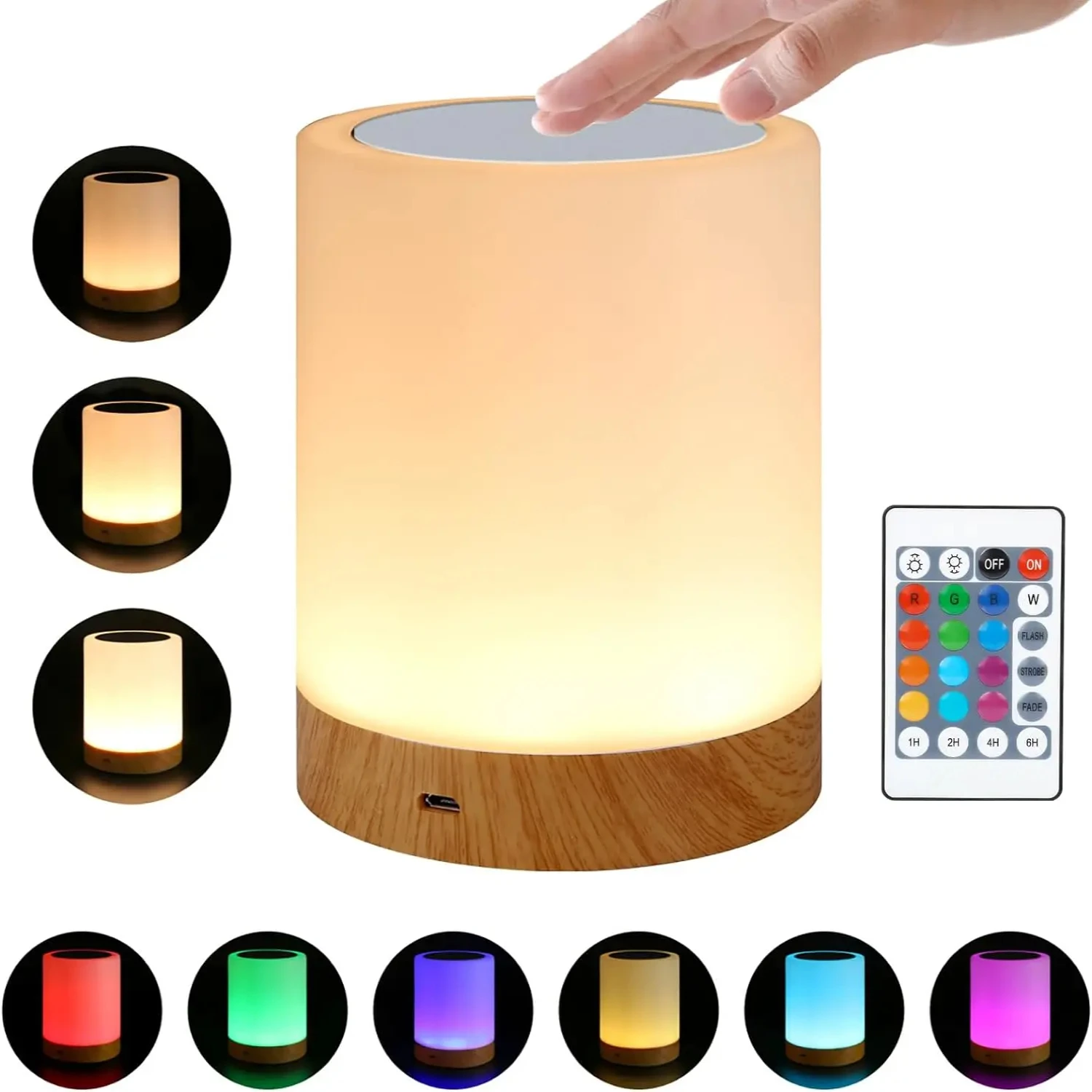 Night Light Sensor Lamp Bedside Table Lamp Bedroom Portable USB Rechargeable Dimmable 7 Color RGB Lighting
Night Light Sensor Lamp Bedside Table Lamp Bedroom Portable USB Rechargeable Dimmable 7 Color RGB Lighting