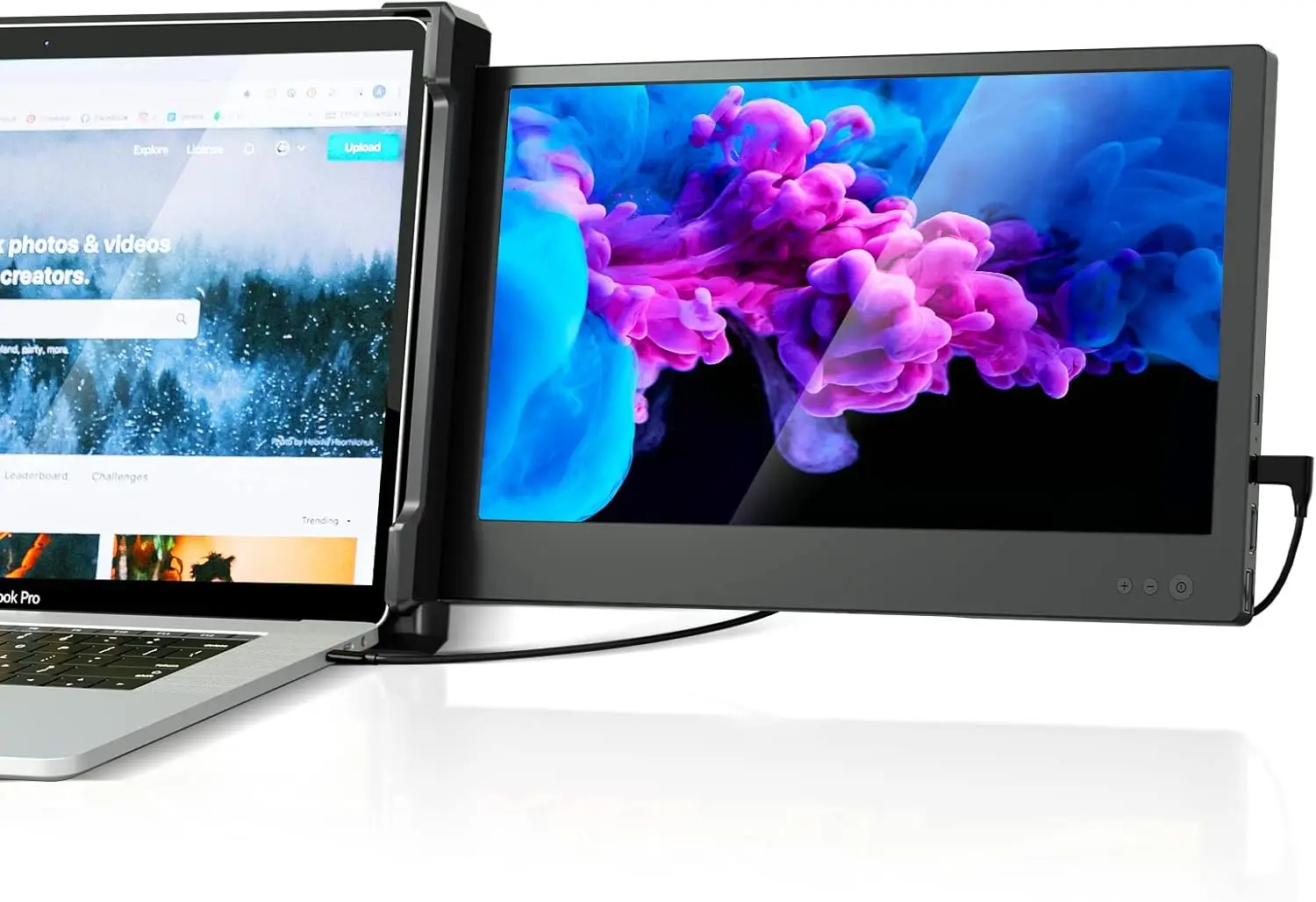 12" FHD 1080P IPS Portable Monitor for Laptop Screen Extender Dual Display USB-C/HDMI/Speakers for 13-16" Computers
12" FHD 1080P IPS Portable Monitor for Laptop Screen Extender Dual Display USB-C/HDMI/Speakers for 13-16" Computers