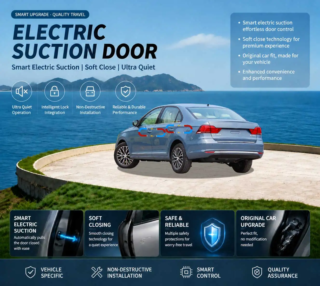 Car Specific Car Modification Auto Suction Soft Close Door Modification Parts&Accessories For Volkswagen VW Santana A05 2013-22
Car Specific Car Modification Auto Suction Soft Close Door Modification Parts&Accessories For Volkswagen VW Santana A05 2013-22
