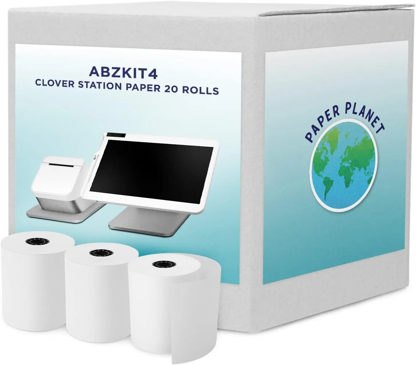 Thermal Paper Rolls for Clover POS Station, 20 Rolls Credit Card Receipt Paper for C500 C501 C503 C100 P100
Thermal Paper Rolls for Clover POS Station, 20 Rolls Credit Card Receipt Paper for C500 C501 C503 C100 P100