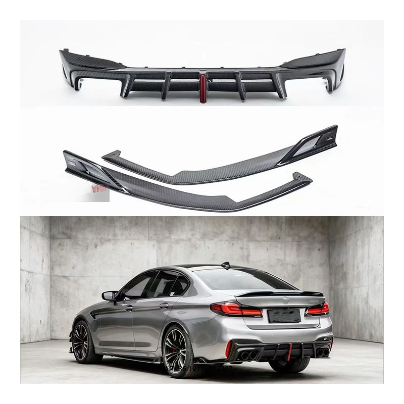 New for F90 M5 Carbon Fiber Rear Lip with Exhaust Cutouts Premium Bumper Accessory Bolt-On
New for F90 M5 Carbon Fiber Rear Lip with Exhaust Cutouts Premium Bumper Accessory Bolt-On
