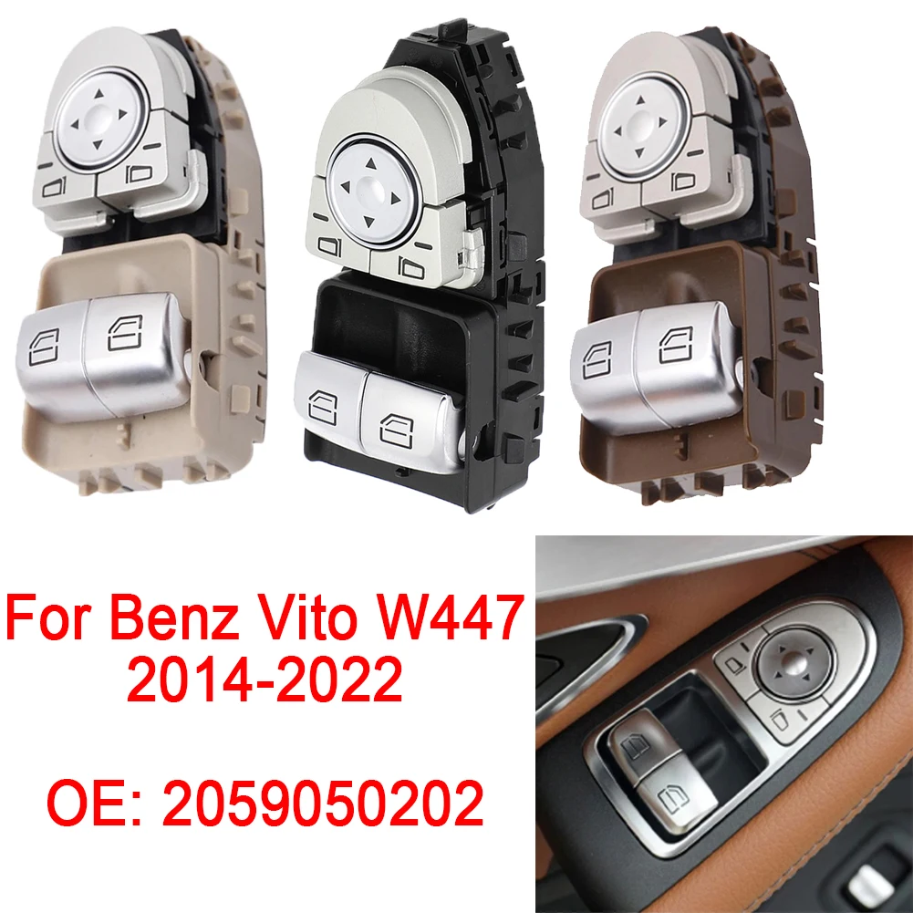 2059050202 Электрический переключатель управления стеклоподъемником водителя автомобиля, черный, коричневый, бежевый для Benz Vito W447 2014-2022
2059050202 Электрический переключатель управления стеклоподъемником водителя автомобиля, черный, коричневый, бежевый для Benz Vito W447 2014-2022