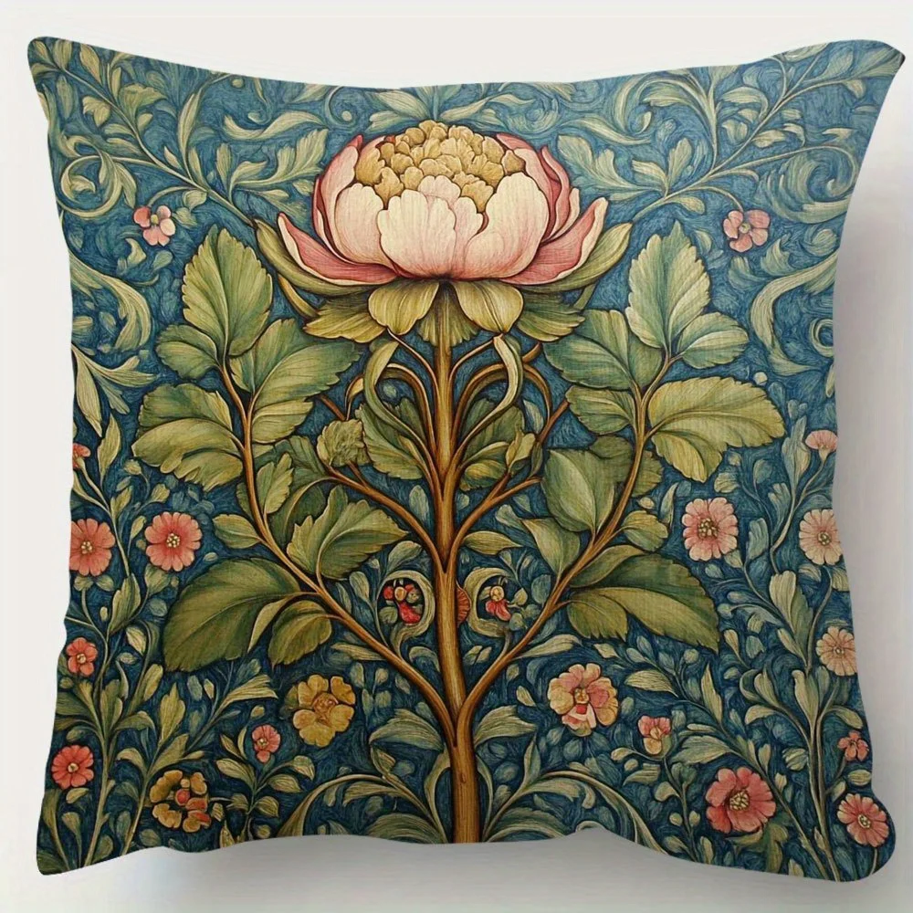 Double-sided Integrated Single-piece Pillowcase with 2D Flat Printing of Retro Plant Patterns and Medieval Plant Patterns
Double-sided Integrated Single-piece Pillowcase with 2D Flat Printing of Retro Plant Patterns and Medieval Plant Patterns