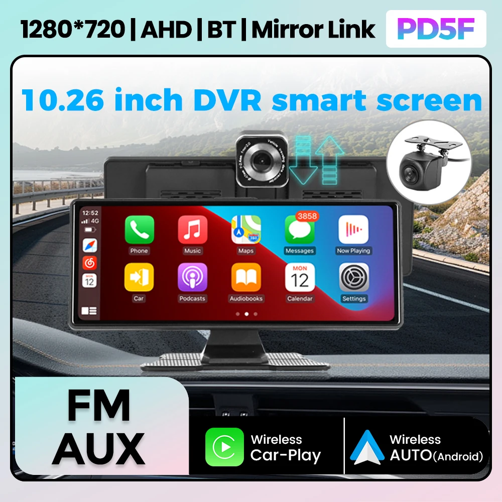 Смарт-экран NaviFly 10,26 дюйма DVR 1280*720 | AHD IBTIMirror Link поддерживает воспроизведение карт TF. Встроенное автомобильное воспроизведение + Android Auto.
Смарт-экран NaviFly 10,26 дюйма DVR 1280*720 | AHD IBTIMirror Link поддерживает воспроизведение карт TF. Встроенное автомобильное воспроизведение + Android Auto.