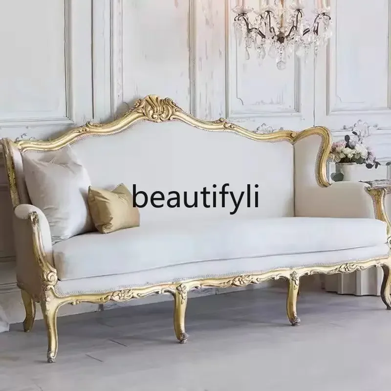 D96 American Country Solid Wood Gold Old High Back Tiger Chair French Luxury Living Room Single Sofa Chair
D96 American Country Solid Wood Gold Old High Back Tiger Chair French Luxury Living Room Single Sofa Chair