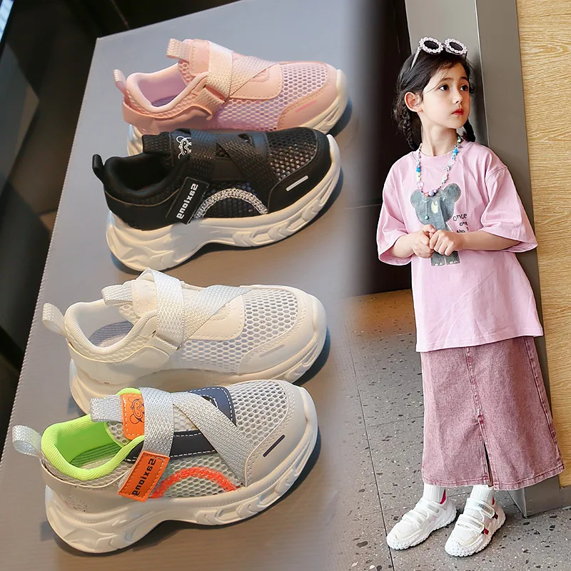 Kids Sports Shoes Mesh Breathable Children Running Shoes Hook&loop Comfortable 2025 New Students Basketball Shoes Soft Sole
Kids Sports Shoes Mesh Breathable Children Running Shoes Hook&loop Comfortable 2025 New Students Basketball Shoes Soft Sole