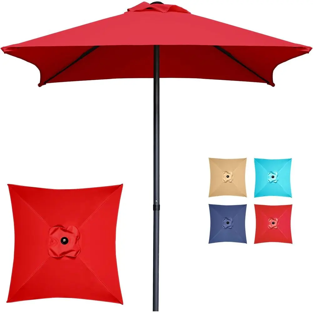 Compact 4.9ft Square Patio Umbrella - UV50+ Waterproof, Easy Setup for Outdoor Spaces
Compact 4.9ft Square Patio Umbrella - UV50+ Waterproof, Easy Setup for Outdoor Spaces