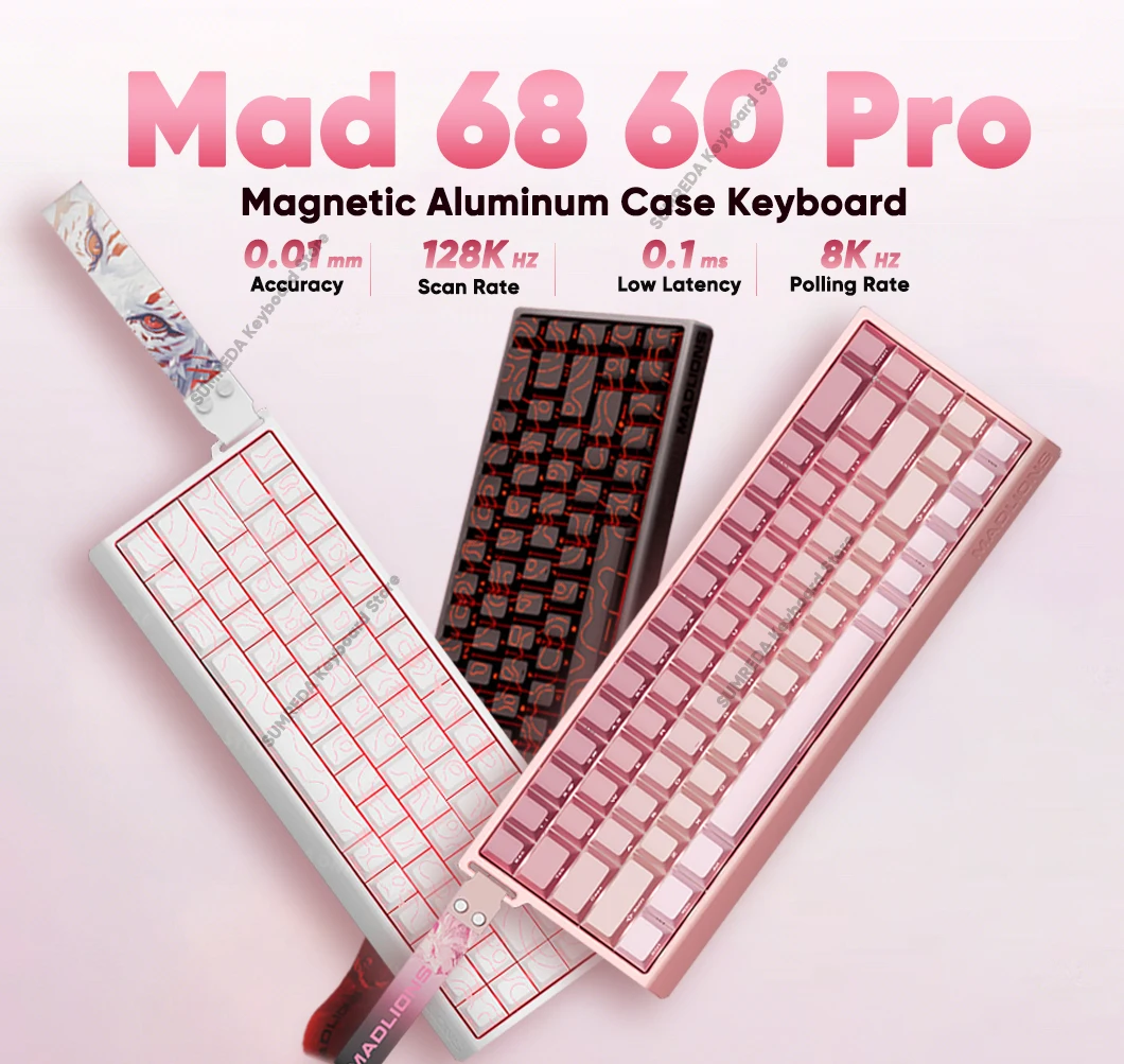 Madlions Mad 68R Mad 60he Mad60 Mad 68he Проводная механическая клавиатура Игровой магнитный переключатель RT 0,02 мм 8K Скорость RGB Клавиатура с возможностью горячей замены
Madlions Mad 68R Mad 60he Mad60 Mad 68he Проводная механическая клавиатура Игровой магнитный переключатель RT 0,02 мм 8K Скорость RGB Клавиатура с возможностью горячей замены