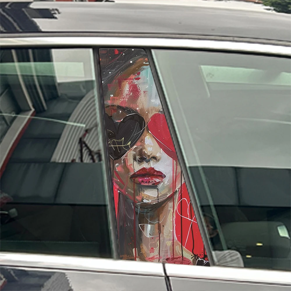 2PCS Abstract Graffiti Style Woman Face Car B Pillar Decals Waterproof Anti-scratch Stickers, Car Styling Accessories
2PCS Abstract Graffiti Style Woman Face Car B Pillar Decals Waterproof Anti-scratch Stickers, Car Styling Accessories