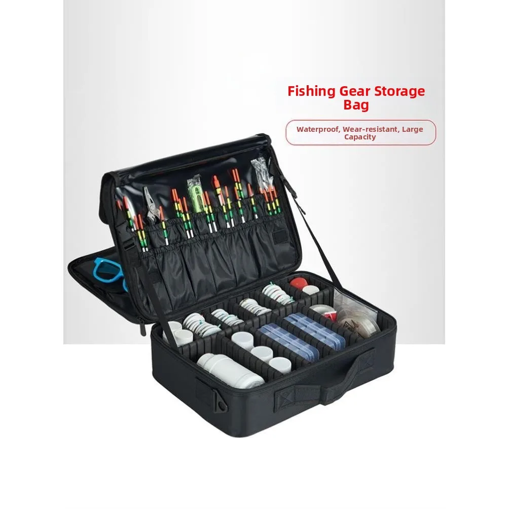Fishing Gear Storage Bag Multi-Functional Large Capacity Waterproof Accessories Tool Box for Outdoor Camping Travel Fishing
Fishing Gear Storage Bag Multi-Functional Large Capacity Waterproof Accessories Tool Box for Outdoor Camping Travel Fishing