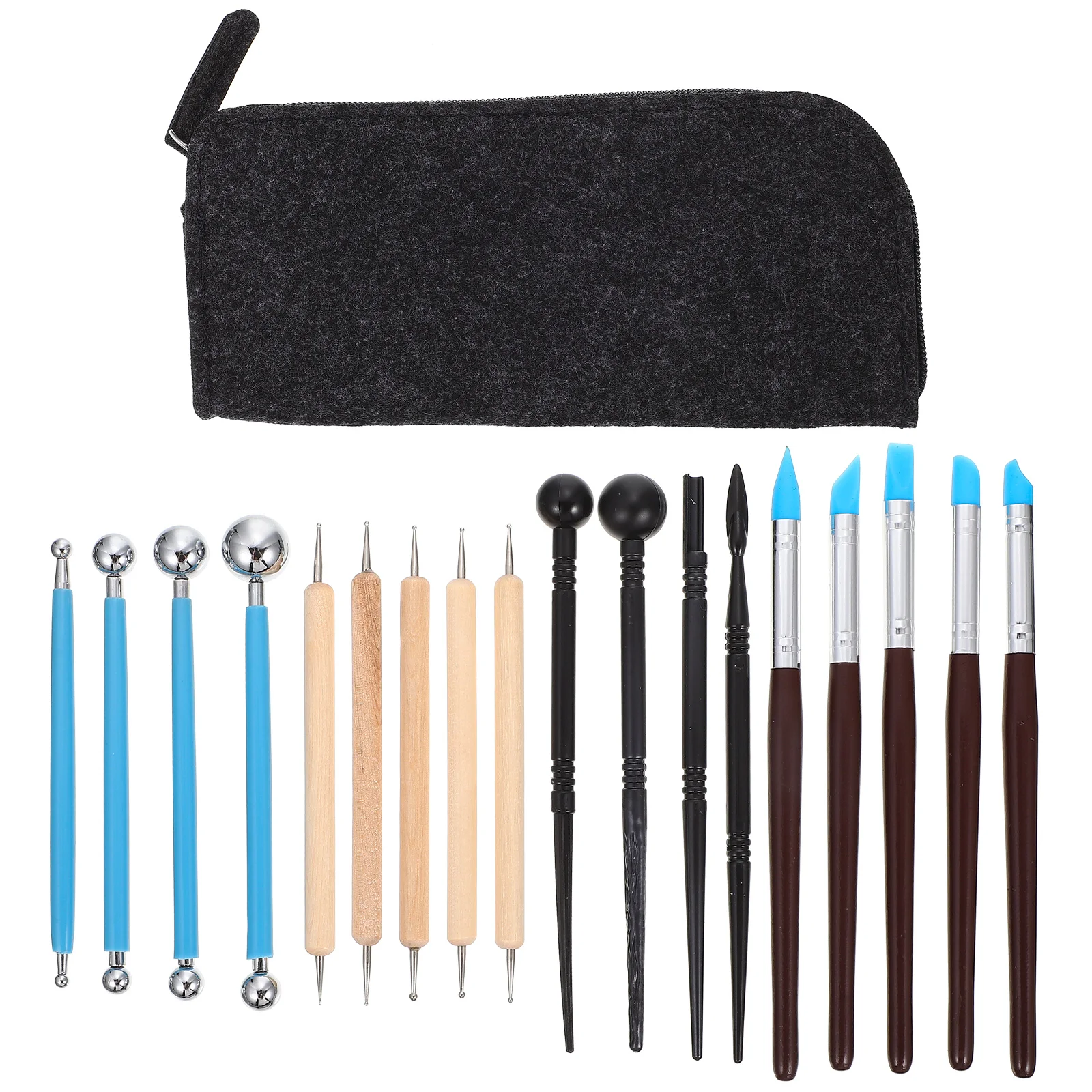 1 set Clay Sculpting Tools Set Premium Polymer Pottery Modeling Double Sided Carving Felt Bag Storage Craft Supplies Clay
1 set Clay Sculpting Tools Set Premium Polymer Pottery Modeling Double Sided Carving Felt Bag Storage Craft Supplies Clay