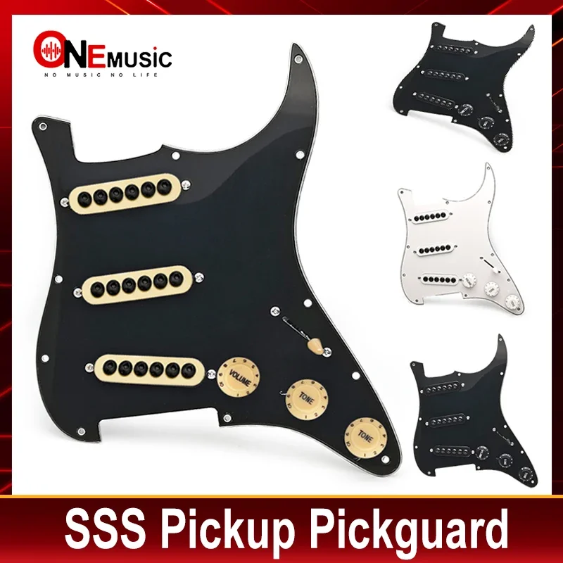 SSS 3 Одиночная катушка пикапа preпроводная ST Pickguard большие винты загружены Регулируемая Электрическая Гитара Pickguard
SSS 3 Одиночная катушка пикапа preпроводная ST Pickguard большие винты загружены Регулируемая Электрическая Гитара Pickguard
