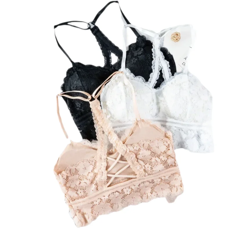 KUCLUTHollow Out Bralette Beauty Back Sexy Vest Female Wireless Bra Solid Color Lace Underwear Lingerie Bustier Vest Bra Top
KUCLUTHollow Out Bralette Beauty Back Sexy Vest Female Wireless Bra Solid Color Lace Underwear Lingerie Bustier Vest Bra Top