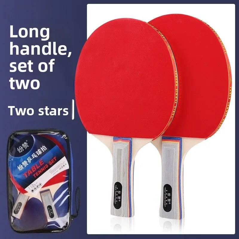latest model Three or Four-star Table Tennis Racket Set Student Training Horizontal Racket Straight Racket High Elasticity
latest model Three or Four-star Table Tennis Racket Set Student Training Horizontal Racket Straight Racket High Elasticity