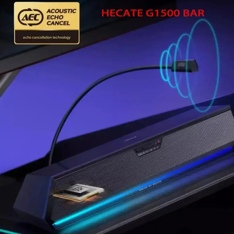Hecate G1500 BAR Game Speaker RGB Stereo Sound Quality Pluggable ENC Microphone Noise Reduction Bluetooth E-sports Bass Fashion
Hecate G1500 BAR Game Speaker RGB Stereo Sound Quality Pluggable ENC Microphone Noise Reduction Bluetooth E-sports Bass Fashion