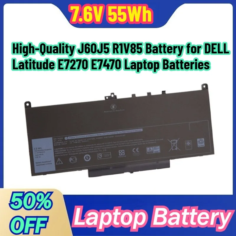 Высококачественная батарея J60J5 R1V85 для ноутбуков DELL Latitude E7270 E7470
Высококачественная батарея J60J5 R1V85 для ноутбуков DELL Latitude E7270 E7470