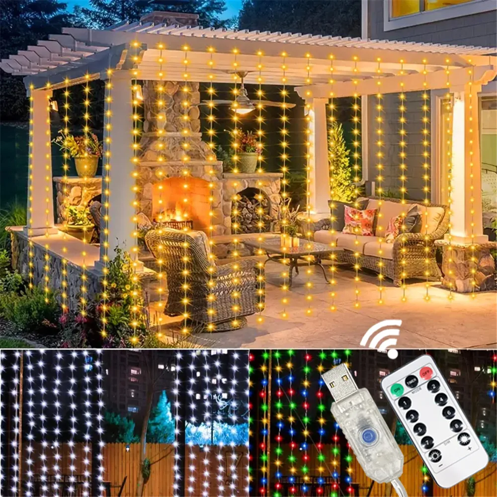 3M светодиодные гирлянды для штор, сказочное украшение, USB, праздничная гирлянда, лампа, 8 режимов для дома, сада, рождественской вечеринки, новогодней свадьбы
3M светодиодные гирлянды для штор, сказочное украшение, USB, праздничная гирлянда, лампа, 8 режимов для дома, сада, рождественской вечеринки, новогодней свадьбы