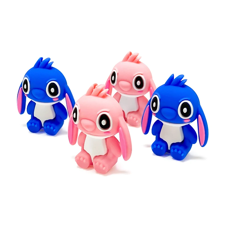 10pcs 3D Stitch Silicone focal beads Teether Jewelry Beads Food Grade For pen Pacifier Chain
10pcs 3D Stitch Silicone focal beads Teether Jewelry Beads Food Grade For pen Pacifier Chain
