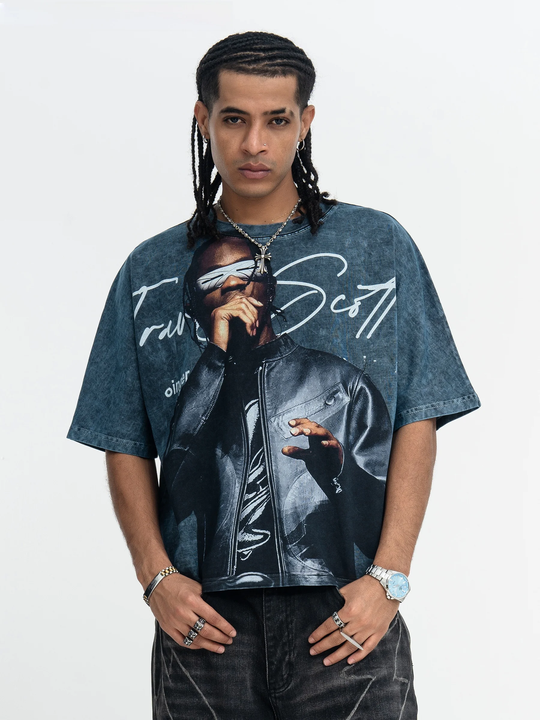 Onesevenine Cotton T-shirt Small Collar Printed Loose Short Sleeve Casual Style for Summer Comfortable Breathable Men's Top
Onesevenine Cotton T-shirt Small Collar Printed Loose Short Sleeve Casual Style for Summer Comfortable Breathable Men's Top