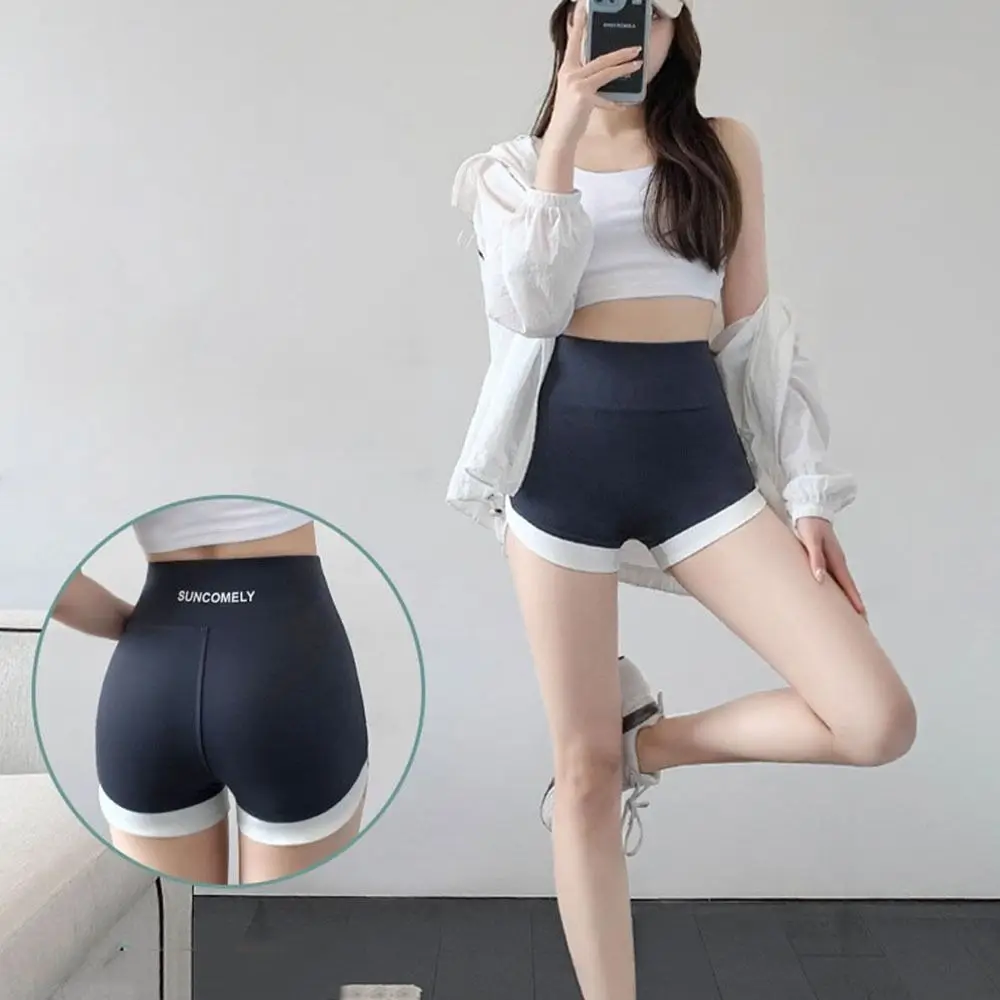 Women Contrast Color Safety Short Pants High Waist Seamless Ice Silk Safety Short Boxer Briefs Square Sports Cycling Shorts
Women Contrast Color Safety Short Pants High Waist Seamless Ice Silk Safety Short Boxer Briefs Square Sports Cycling Shorts