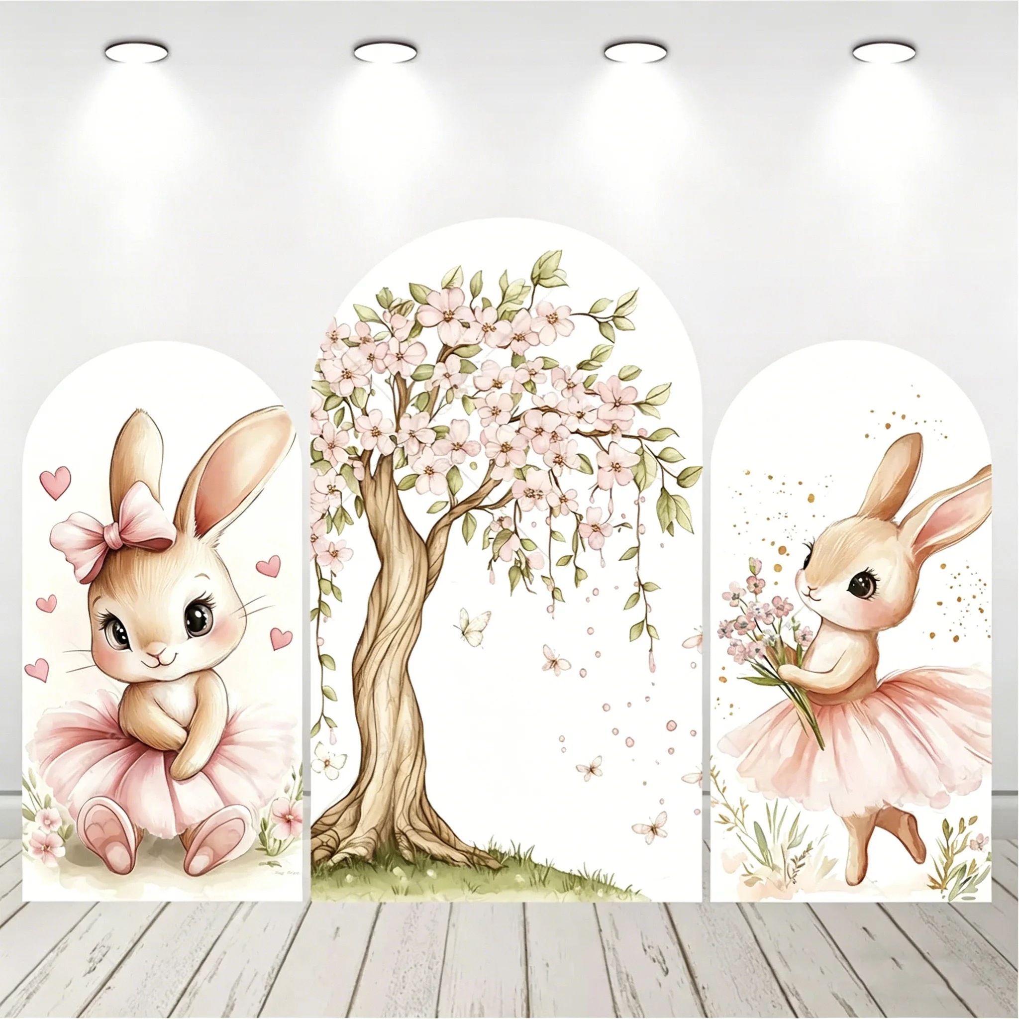 LS Custom 2-Sided Bunny Bow Rabbit Pink Butterfly Flowers Kids Birthday Baby Shower Cover Arch Background Decor Backdrop
LS Custom 2-Sided Bunny Bow Rabbit Pink Butterfly Flowers Kids Birthday Baby Shower Cover Arch Background Decor Backdrop