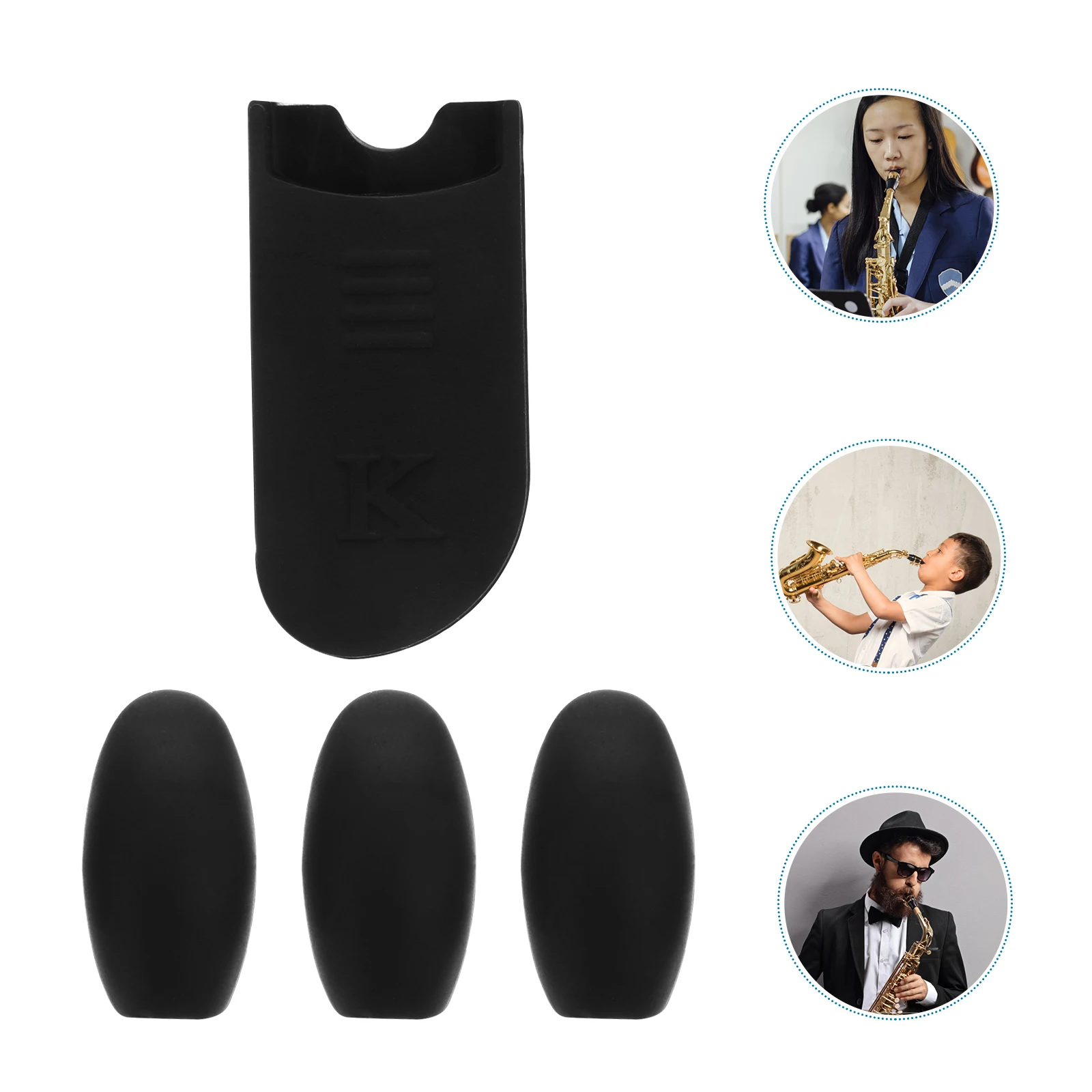 4Pcs Saxophone Finger Protector Silicone Thumb Rest Palm Key Pads Set Stable Comfortable Relieve Fatigue for Alto Tenor Soprano
4Pcs Saxophone Finger Protector Silicone Thumb Rest Palm Key Pads Set Stable Comfortable Relieve Fatigue for Alto Tenor Soprano